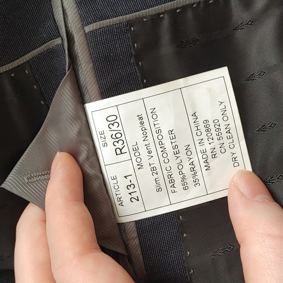 Renoir navy blue suit - Picture 4 of 7